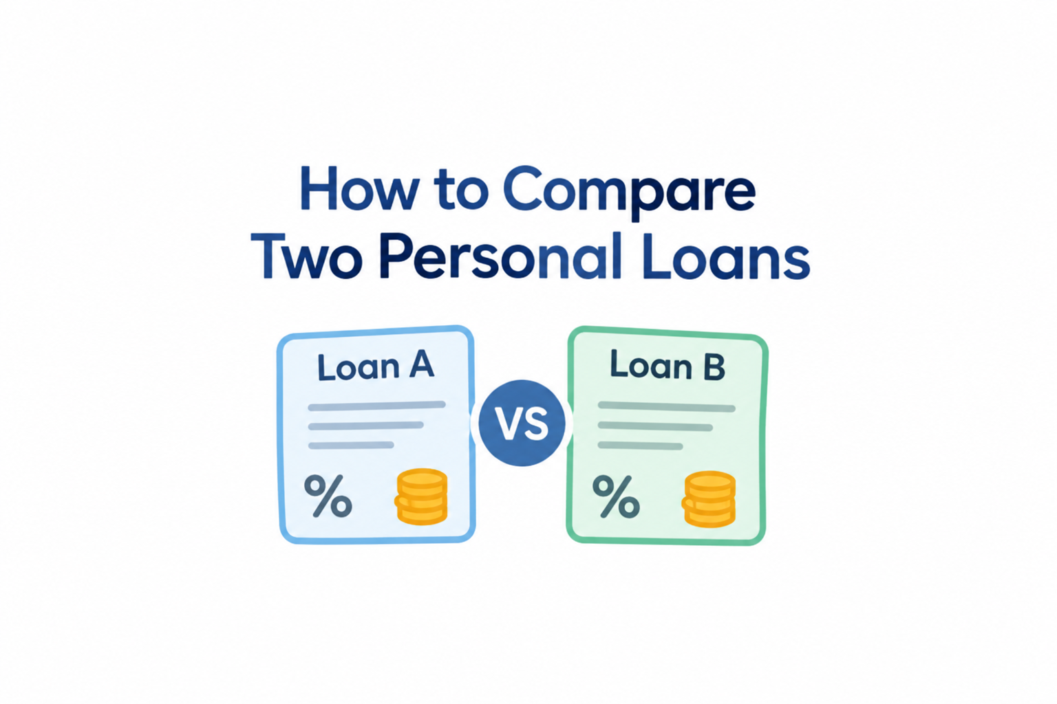 How to Compare Two Personal Loans – Interest Rates, EMI, APR and Loan Charges